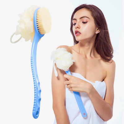 BUSAWARE 2 IN 1 Back Body Bath Brush with Bristles