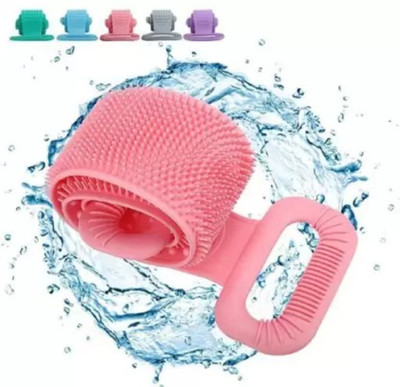 Tiger Style Silicone Body Back Scrubber Double Side Bathing Brush for Skin Deep Cleaning