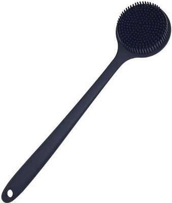 Aivc Silicone Back Brush long handlea Black