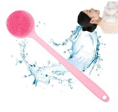 RBGIIT Long Handle Silicone Body Scrubber for Smooth Exfoliating Skin Routine