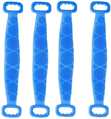 Hitvik Silicone Body Scrubber Bath Brush Belt For Dead Skin Removal Pack of 4