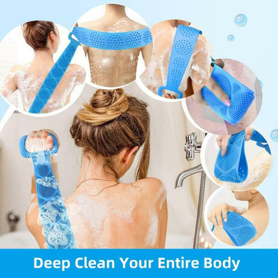 Nikdhan Creation Combo of Body Scrubber And Bath Brush 542