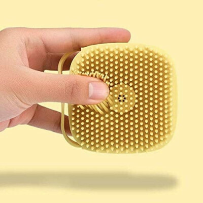 Manav Silicone Soft Bath Body Brush with Shampoo Dispenser 1.544