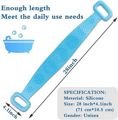 HUKBO Silicone Scrubber Belt Removes Bath Waterproof Easy Foot Cleaner Easy to clean body bath scrubber