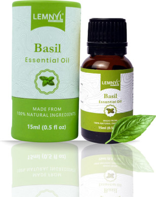 Lemnyl Basil Essential Oil | Fresh Scent for Energy Boost & Hair Care(15 ml)
