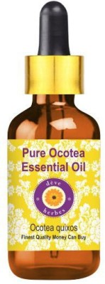 deve herbes Pure Ocotea Essential Oil (Ocotea quixos) Steam Distilled with Glass Dropper(100 ml)
