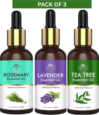 INTIMIFY Tea Tree| Rosemary | Lavender Essential Oil Combo Pack(90 ml)