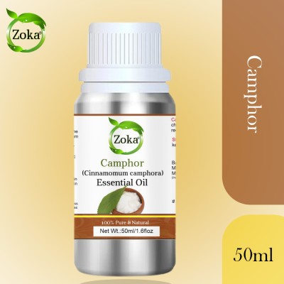 Zoka Camphor Essential Oil for Skin & Hair Care(50 ml)