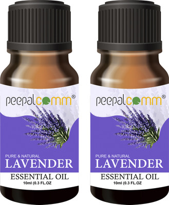 PeepalComm Home Scented Pure & Natural Essential Oil Set of 2 Lavender Organic Oil(20 ml)