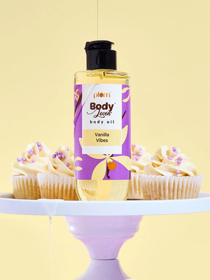Plum BodyLovin' Vanilla Vibes Body Oil | Intense Moisture | Instant Glow(200 ml)