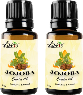Tavis Jojoba Carrier Oil for Hair Growth | Glowing Skin | Moisturizer | Pack of 2(20 ml)