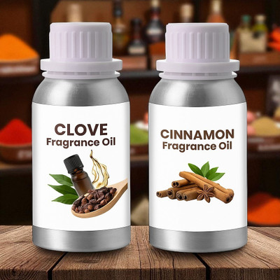 VD GLOBAL XPORT Clove and Cinnamon Fragrance Oil Pack of 2 For Soap, Candle Making,Diffusers Use(50 ml)