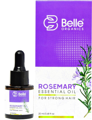 Belle Organics Rosemary Essential Oil for Hair Growth, Scalp Health, Acne Control & Oily Skin(20 ml)