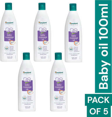 Himalaya Herbals baby oil 100ml pack of 5(12 ml)