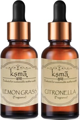 KSMA Set 2|Home Fragrance Lmongras30ml & Citronella 3ml Pure Best Fragrance 30ml x 2(60 ml)