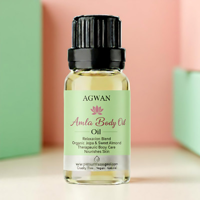 Agwan Herbal Massage Oil | Amla, Ashwagandha & Sesame for Radiant Skin(100 ml)