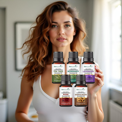 Earth Science Ayurveda Daily Use Oil Combo – Tea Tree, Lavender, Rose, Sandalwood, Rosemary Hair Oil(25 ml)