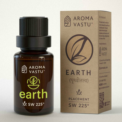 AROMA VASTU Ayatan (Earth)) Essential Aroma Oil with Diffuser Set for Tea Light Diffuser(10 ml)
