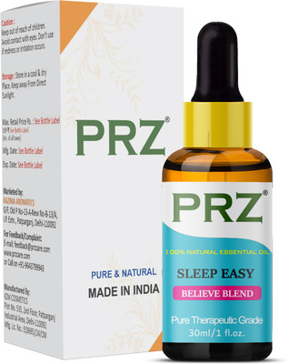 PRZ SLEEP EASY BELIEVE BLEND ESSENTIAL Oil (30ml) Pure Therapeutic Grade For Relaxing & Calming(30 ml)
