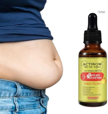 ACTIWOW Nabhi Tailam Herbal Dew Hydrate Belly Shine Oil(30 ml)