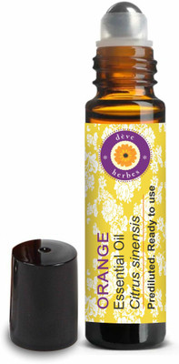 deve herbes Orange Essential Oil (Citrus sinensis) Pre Diluted Roll-on Blend(10 ml)