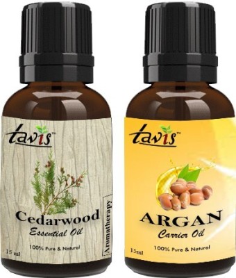 Tavis Argan Oil, Cedarwood Oil - 30ml | Pure & Natural For Skin Care & Hair Care(30 ml)