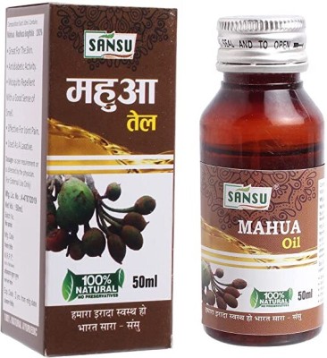 Sansu Mahua Madhuca longifolia Illipe Dried Flower Oil (50ml*5)(250 ml)