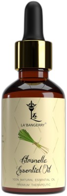 La'bangerry Citronella Essential Oil Pure Natural & Therapeutic Grade For Aromatherapy, Skin, Acne & Hair care (30 ml) (Pack of 1)(30 ml)