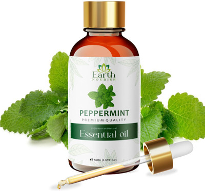 Earth Nourish Peppermint Essential Oil - 50ml / 1.69 Fl Oz - Pure and Natural for Skincare(50 ml)