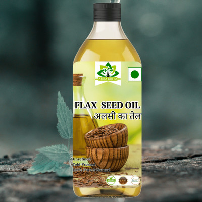 Aura Kriya Natural Flax Seed Oil | Bath Essential Oil | Linseed Oil For Over all Wellness(1000 ml)