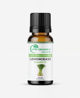 VMK ORGANICA Natural Lemongrass Essential Oil Stress Relief, Massage, Hair & Skin Care(15 ml)
