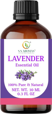S S AROMAS Natural Lavender Essential Oil/Steem distilled/Aromatherapy & Relaxatation(10 ml)