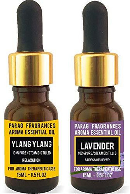 Parag Fragrances Ylang Ylang and Lavender Essential Oil For Improve Hairs(30 ml)