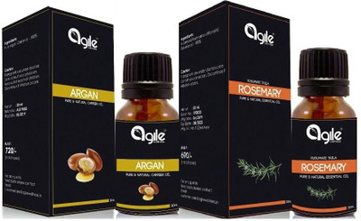 Agile Wellness Argan Carrier Oil 30 ml ,  Lavender Essential oil 30 ml(60 ml)