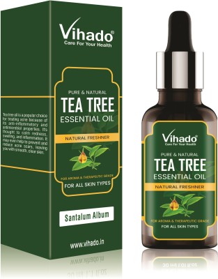 Vihado Best Tea Tree Essential Oil For Skin, Grade Essential Oil (10 ml) (Pack of 1)(10 ml)
