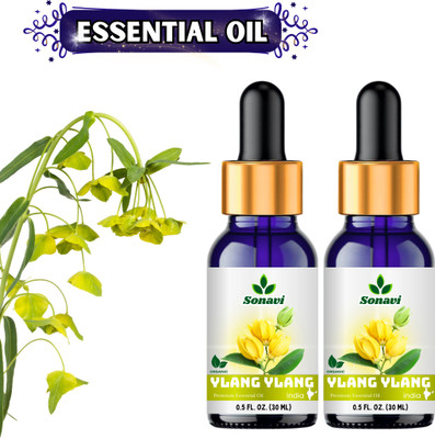 Sonavi Ylang Ylang Essential Oil - Aromatherapy for Calmness and Emotional Harmony(60 ml)