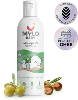 MYLO Baby Massage Oil | Improves Complexion & Skin Tone | Made Safe Certified(200 ml)