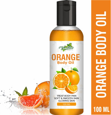 Ventina Organics Orange Body Oil For Skin Lightening, Rejuvenating Non-Sticky for Daily Use(100 ml)
