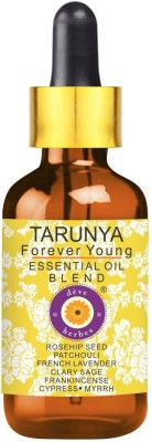 deve herbes Tarunya - Forever Young - Anti Ageing Blend of Patchouli, Cypress, Clary Sage, Myrrh, Frankincense, French Lavender Essential Oils in Chilean Rosehip Oil(10 ml)