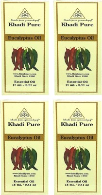 Khadi Pure Gramodyog Herbal Eucalyptus Essential Oil (Pack Of 4) (60Ml)(60 ml)