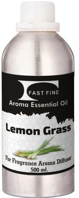 FAST FINE Lemon Grass Diffuser Aroma Oil Essential Long Lasting ( Pack of 500 ML )(500 ml)