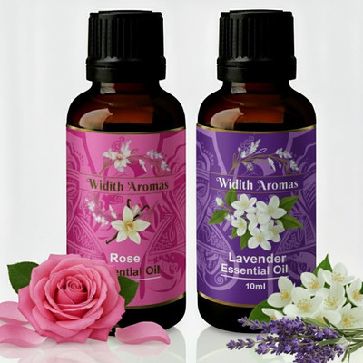 Widith Aromas Essential Oil 10ml (Rose + Lavender)(20 ml)