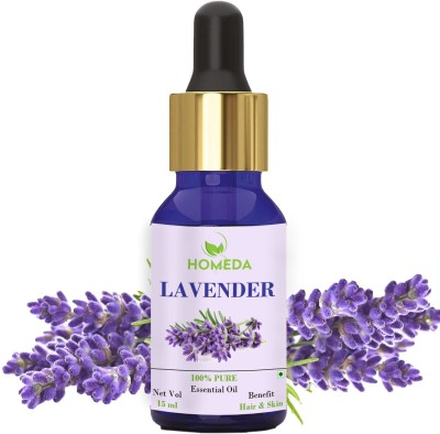 Homeda Lavender Essential Oil for Hair Growth, Diffuser, Sleep, Skin, Face Body, Candle(15 ml)