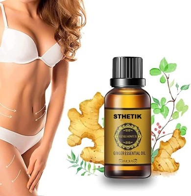 Sthetik Belly Drainage Ginger Essential Oil Plant Aroma Oil, Slimming Tummy Ginger Oil(30 ml)