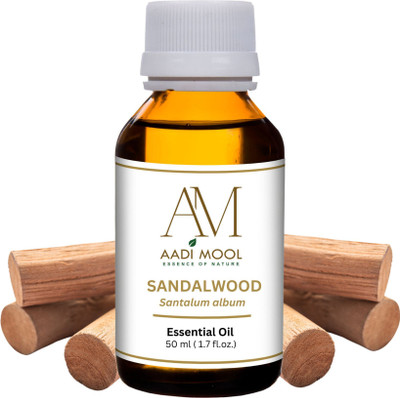 AADI MOOL Sandalwood Essential Oil For Skin, Hair And Aromatherapy(50 ml)