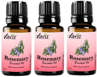 Tavis Rosemary Essential Oil for Skin Care | Hair Care | Aromatherapy | Pack of 3(30 ml)
