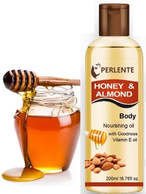 PERLENTE Full Body Massage Oil honey almond oil(200 ml)