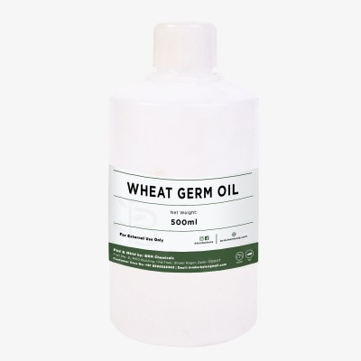 BRM Herbals Wheat Germ Oil - 500 ML For Hair Growth, DIY Beauty & Personal Care For Face, Hair, Skin & Body, Soap Making, Cosmetic Making, Lotions, Creams(500 ml)