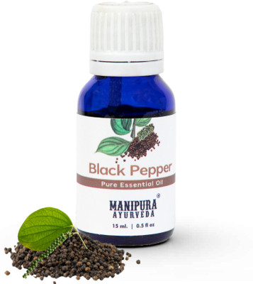 Manipura Ayurveda Aromatherapy Black Paper Pure Essential Oil(15 ml)