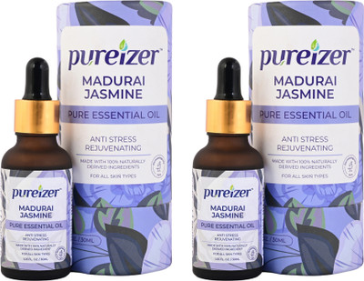 Pureizer Madurai Jasmine Pure Essential Oils (Pack of 2)(60 ml)